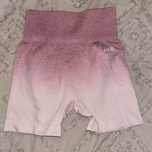 AYBL ombré gym shorts